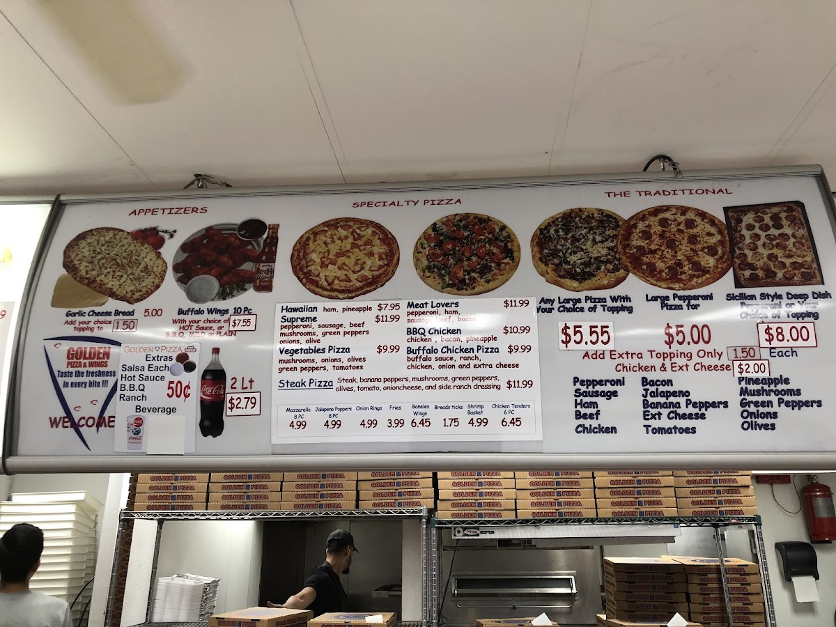 Menu Golden Pizza And Wings-10